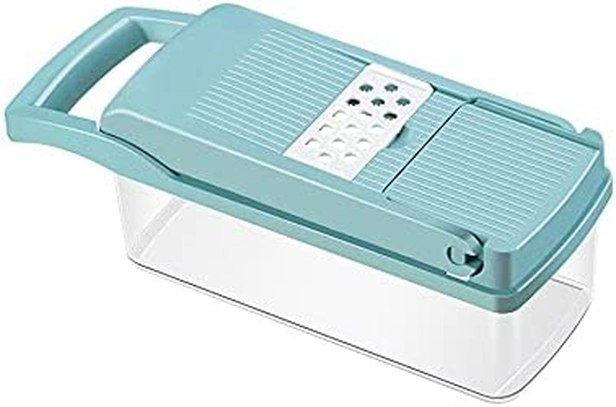 NC Vegetable Chopper Onion Dicer, Egg Separator Slicer, Cutter, with Container Cutter (Blue)